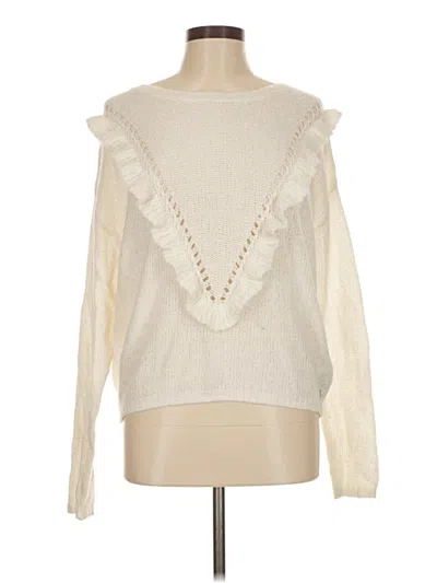 Pre-owned Roxy Pullover Sweater In Ivory