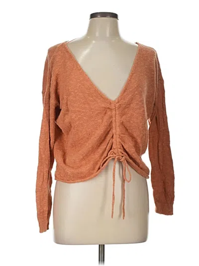 Pre-owned Roxy Pullover Sweater In Orange
