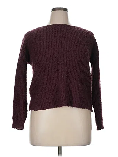 Pre-owned Roxy Pullover Sweater In Purple