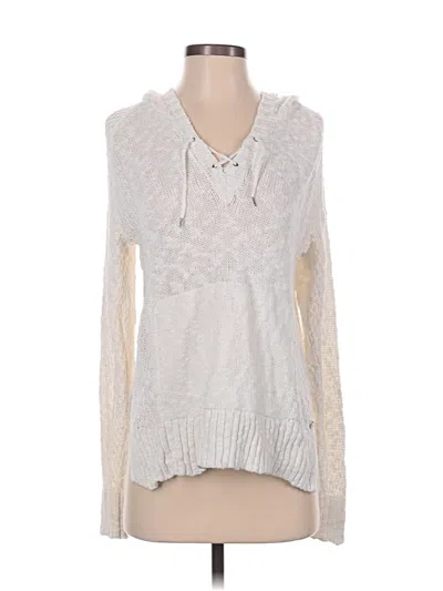 Pre-owned Roxy Pullover Sweater In Silver