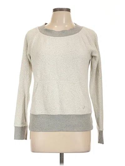 Pre-owned Roxy Pullover Sweater In Silver