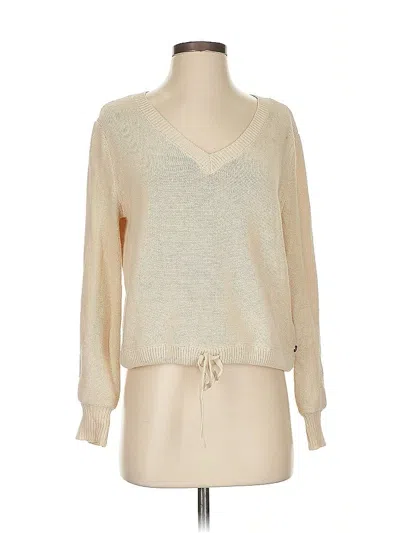 Pre-owned Roxy Pullover Sweater In Tan