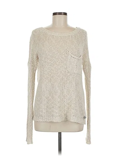 Pre-owned Roxy Pullover Sweater In White