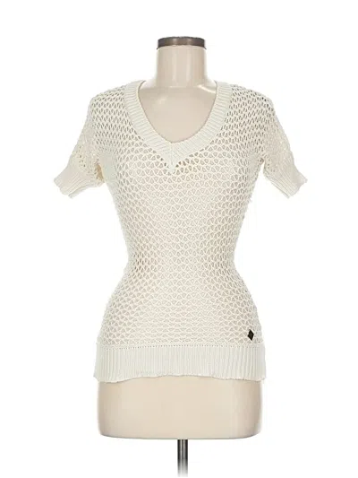 Pre-owned Roxy Pullover Sweater In White