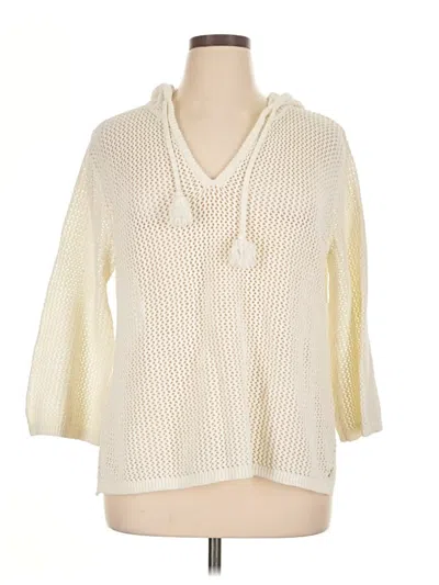 Pre-owned Roxy Pullover Sweater In White