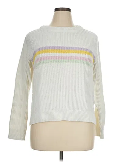 Pre-owned Roxy Pullover Sweater In White