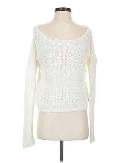 Pre-owned Roxy Pullover Sweater In White