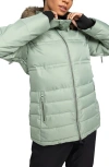 Roxy Quinn Insulated Puffer Coat With Removable Faux Fur Trim In Gjn0