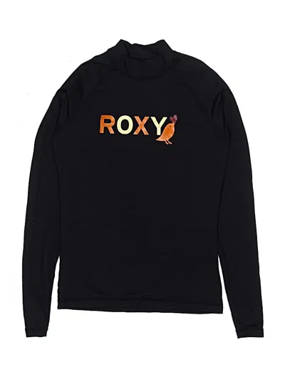 Pre-owned Roxy Kids' Rash Guard In Black