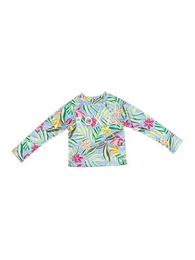 Pre-owned Roxy Kids' Rash Guard In Green