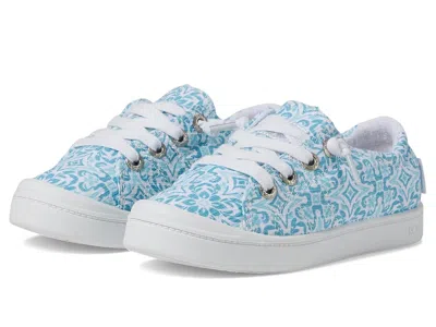 Roxy Rg Bayshore Plus (little Kid/big Kid) Girls Shoes White/blue : 12 Little Kid M, Leather In Multi