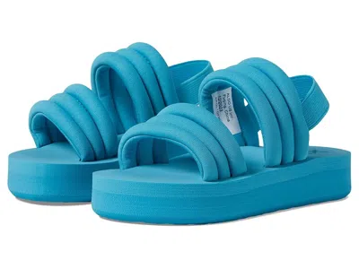 Roxy Rg Totally Tubular (little Kid/big Kid) Girls Shoes Aqua : 4 Big Kid M, Synthetic In Blue