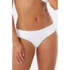 Roxy Love Rib Charlie Hipster Bikini Bottoms In White