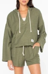 Roxy Rich Coast Hoodie In Green