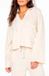 Roxy Rich Coast Hoodie In Parchment