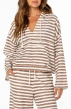Roxy Rich Coast Stripe Hooded Sweatshirt In Multi