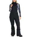 Roxy Rideout Bib Snow Pant In Gray