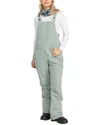 Roxy Rideout Bib Snow Pant In Green