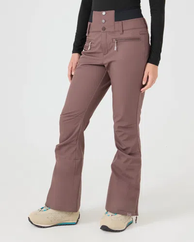 Roxy Rising High Pants In Brown