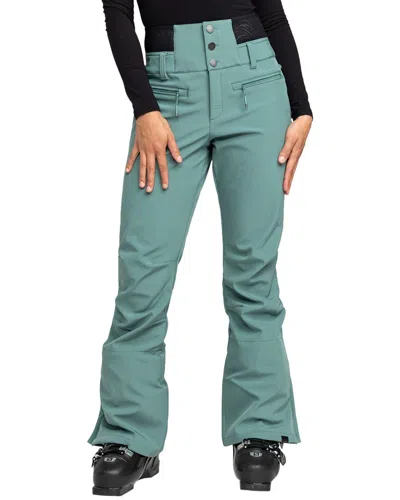 Roxy Rising High Snow Pant In Green