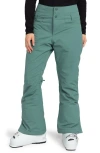 Roxy Rising High Waterproof Shell Snow Pants In Wild Wind