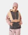 Roxy Rita Half Zip Sherpa Anorak In Multi
