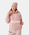 Roxy Rita Half Zip Sherpa Anorak In Multi