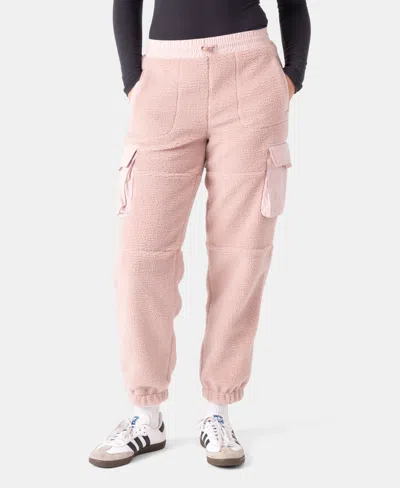 Roxy Rita Sherpa Jogger In Pink