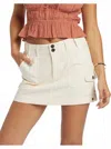 Roxy Roll With It Skirt In Tapioca In White