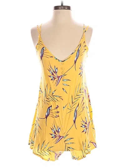 Pre-owned Roxy Romper In Yellow
