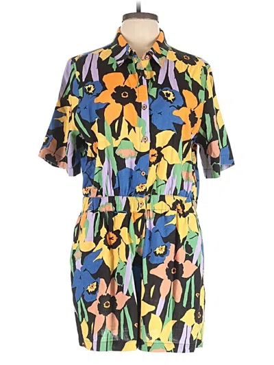 Pre-owned Roxy Romper In Yellow