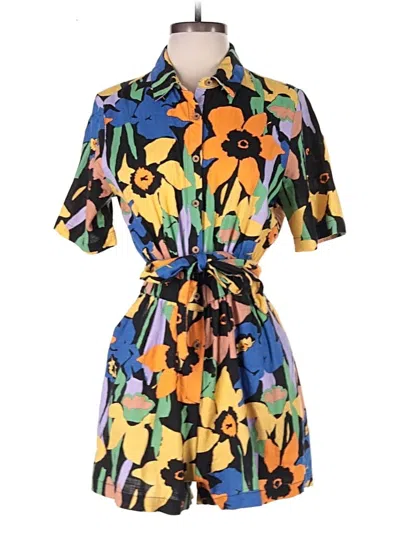 Pre-owned Roxy Romper In Yellow