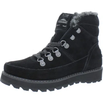 Roxy Sadie Womens Leather Lace-up Ankle Boots In Grey