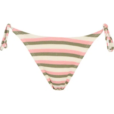 Roxy Saidia Cheeky Bikini Bottoms In Parchment Wave