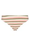 Roxy Saidia Striped Bralette Top Matching Bottom In Parchment Wave