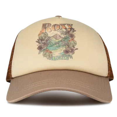 Roxy Sandy Top Trucker In Brown