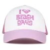 Roxy Sandy Top Trucker In Pink