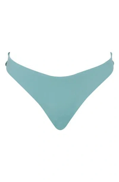 Roxy Sd Beach Classics High Cut Bikini Bottoms In Mineral Blue