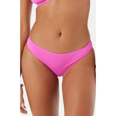 Roxy Sd Beach Classics Moderate Bikini Bottoms In Pink