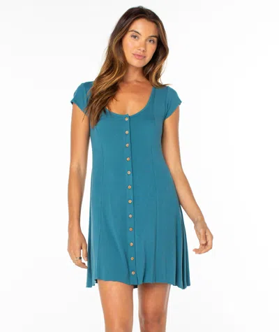 Roxy Sea Breeze Mini Dress In Gray