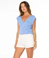 Roxy Sea Drift Top In Blue