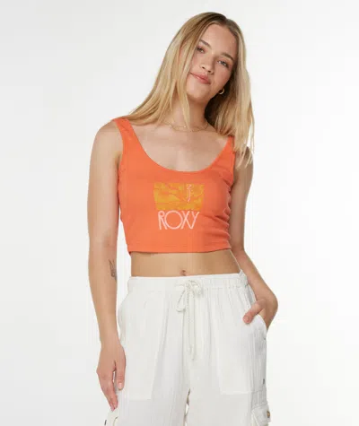 Roxy Sea Glass Dive In Tank In Orange