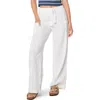 Roxy Sea Goldie Wide Leg Cotton Pants In White