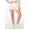Roxy Sea Siren Open Stitch Cotton Shorts In White