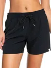 Roxy Sea Solid Boardshort In Black In Black