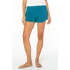 Roxy Seafront Cotton Shorts In Blue
