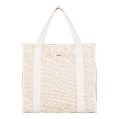Roxy Seas The Day Tote Bag In Brown