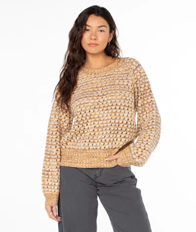 Roxy Seascape Crewneck In Burgundy