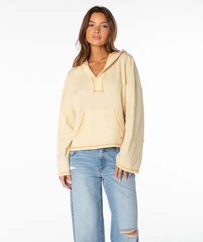Roxy Seaside Thermal Hoodie In Yellow