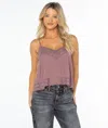 Roxy Shadow Side Top In Brown